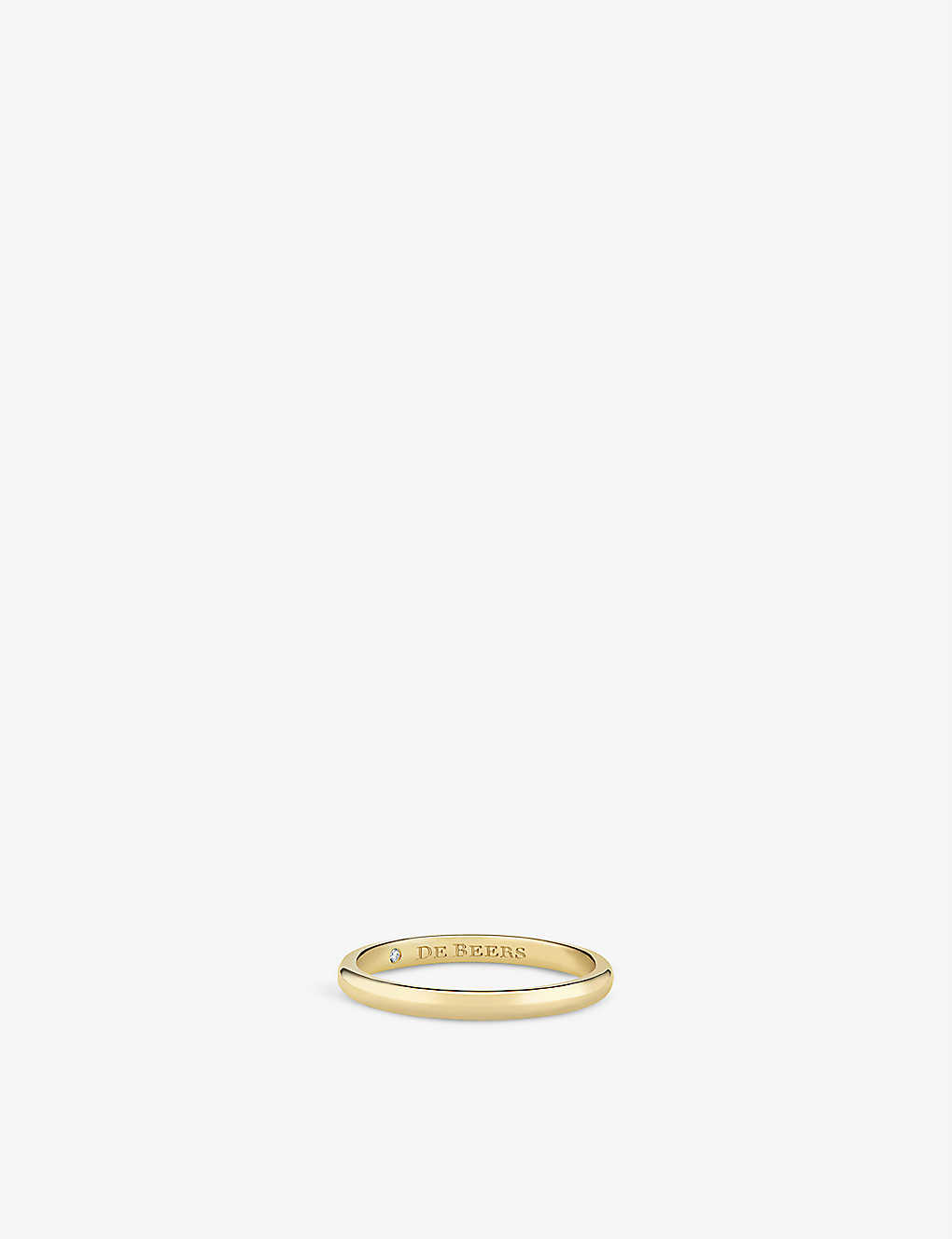 De Beers Db Classic 18ct Yellow-gold Wedding Band In 18k Yellow Gold