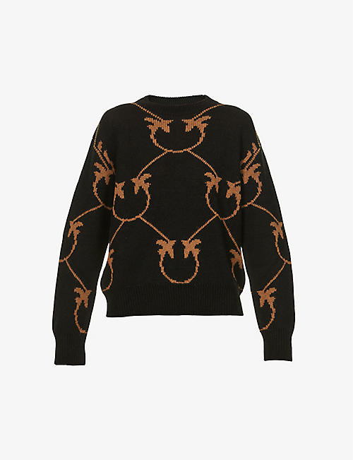 PINKO: Abbey Road patterned knitted jumper