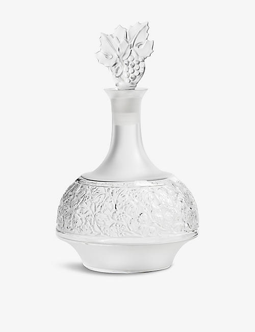 LALIQUE: Versailles crystal decanter 30.8cm