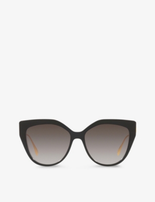 Fendi Women's Cutout Rectangle Sunglasses