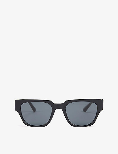 GIORGIO ARMANI: AR8147 rectangular-frame acetate sunglasses