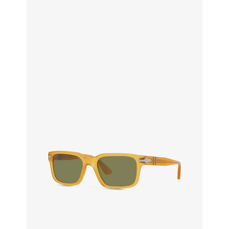 Shop Persol Women's Yellow Po3272s Wayfarer-frame Acetate Sunglasses