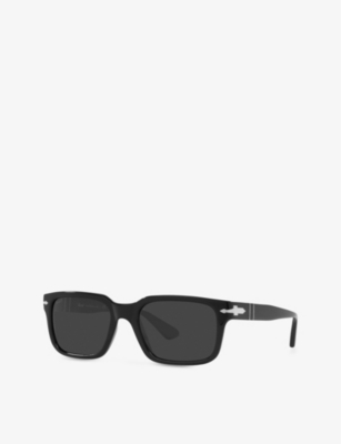 Shop Persol Women's Black Po3272s Wayfarer-frame Acetate Sunglasses