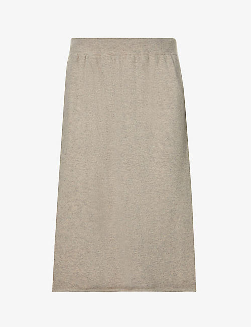 EXTREME CASHMERE: Fifty cashmere-blend midi skirt