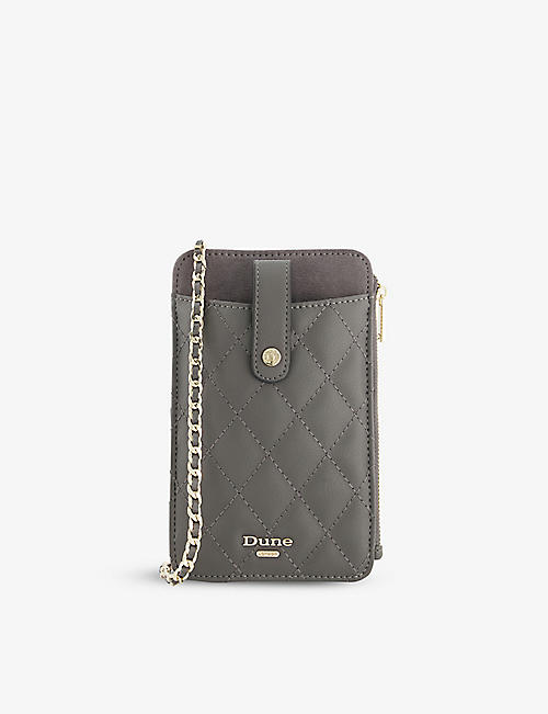 DUNE: Kimmyy quilted faux leather phone purse