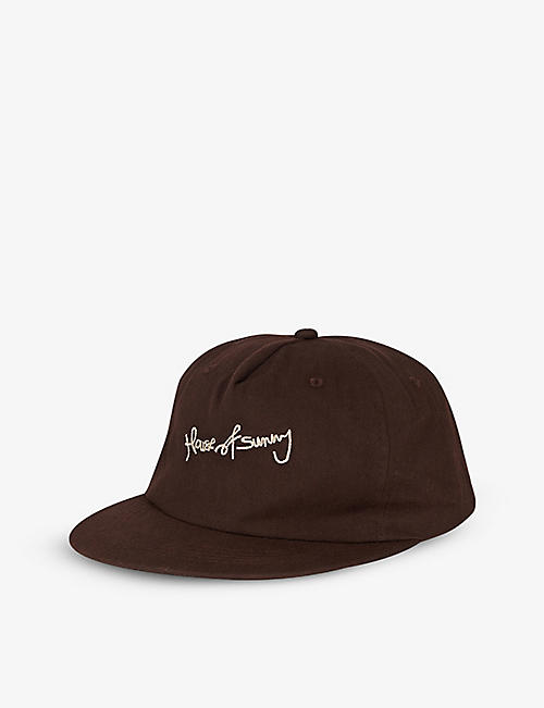 HOUSE OF SUNNY: Courier logo-embroidered cotton baseball cap