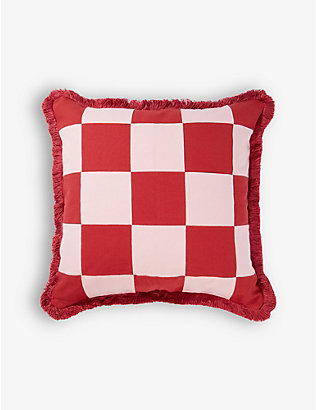 IN CASA BY PABOY: Patchwork handmade cotton cushion cover 45cm x 45cm