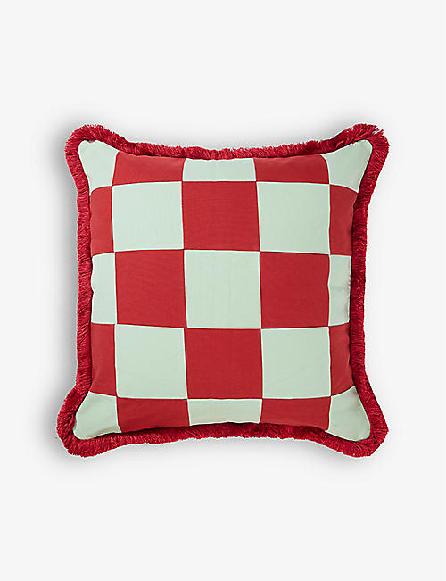 IN CASA BY PABOY: Patchwork handmade cotton cushion cover 45cm x 45cm