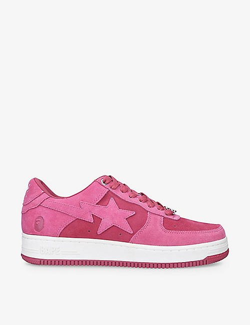 A BATHING APE: BAPE STA low-top suede trainers
