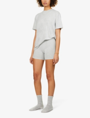 SKIMS: Boyfriend high-rise stretch-jersey pyjama bottoms