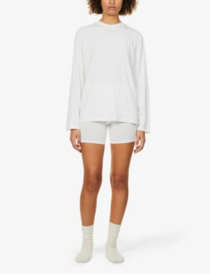 SKIMS: Boyfriend Relaxed Stretch-Jersey T-Shirt