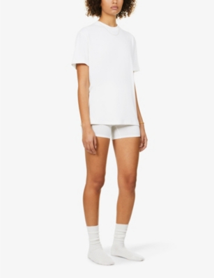 SKIMS: Boyfriend Oversized Stretch-Jersey T-Shirt
