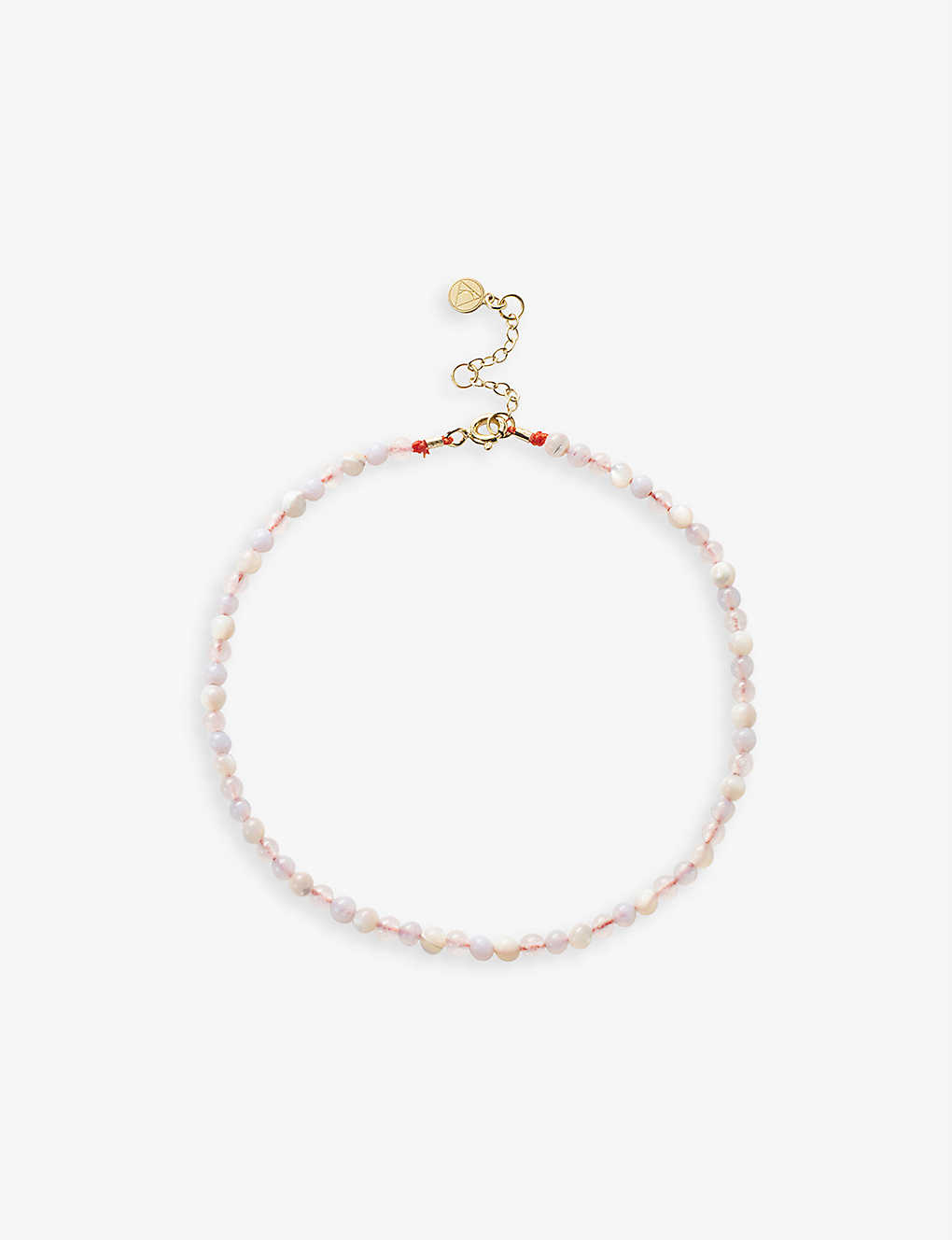Shop The Alkemistry Women's 18ct Yellow Gold 18ct Yellow Gold And Rose Quartz, Blue Agate And Mother-of-p