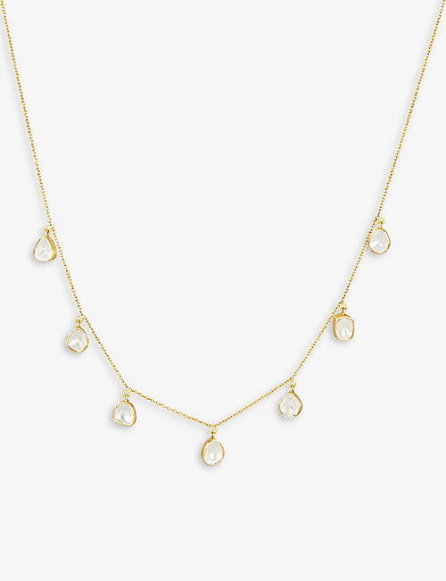 LA MAISON COUTURE: Sophie Theakston large Polki Garland 18ct yellow gold and diamond necklace