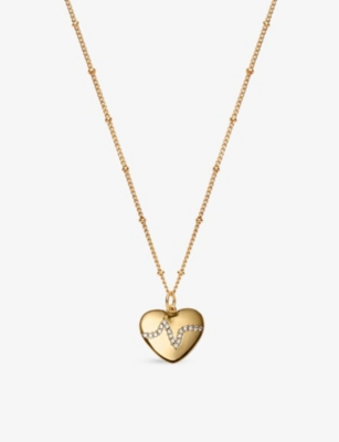 La Maison Couture Womens With Love Darling Global Goals #3 Heartbeat 14ct Yellow Gold-plated Vermeil Sterling-silver A