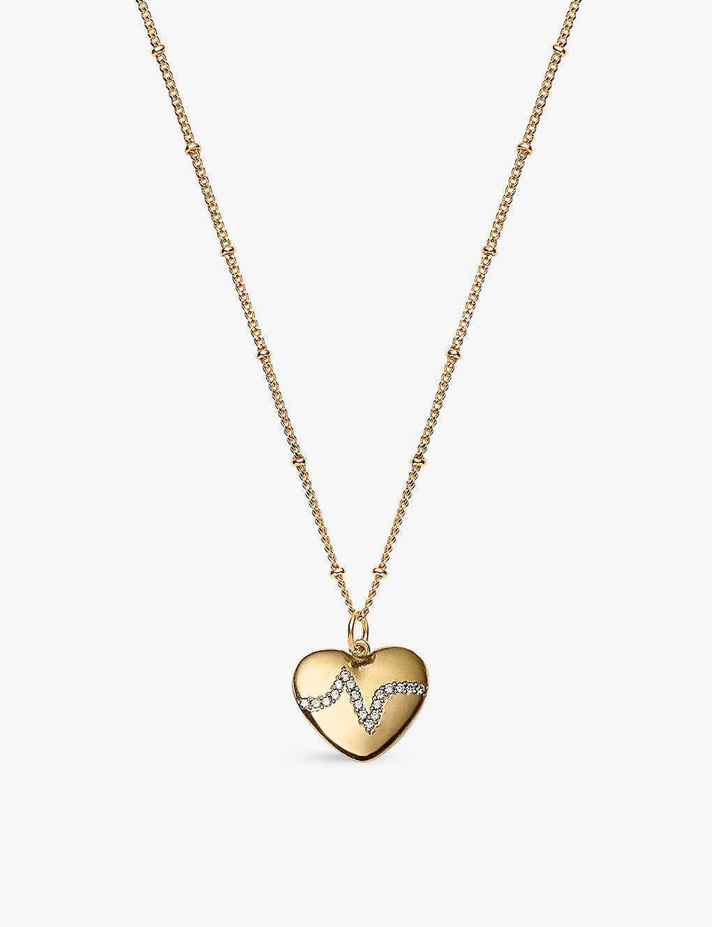 La Maison Couture Women's Gold With Love Darling Global Goals #3 Heartbeat 14ct Yellow Gold-plated V