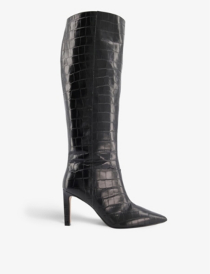 Dune clearance snakeskin boots