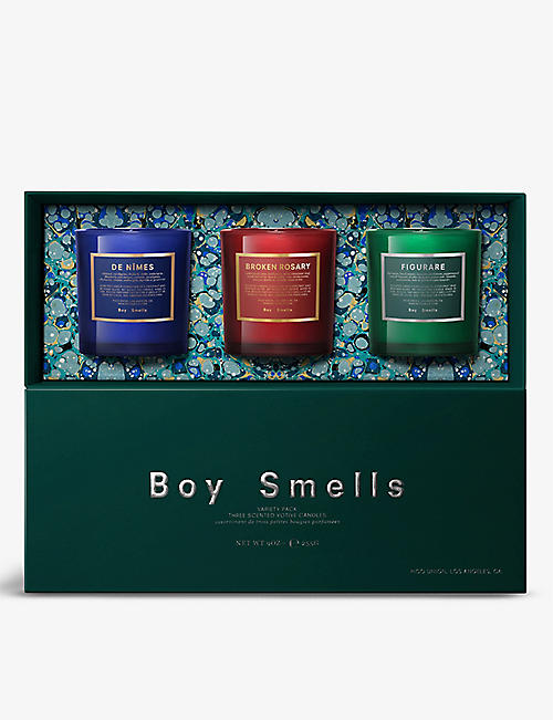 BOY SMELLS: Scented candles pack of three