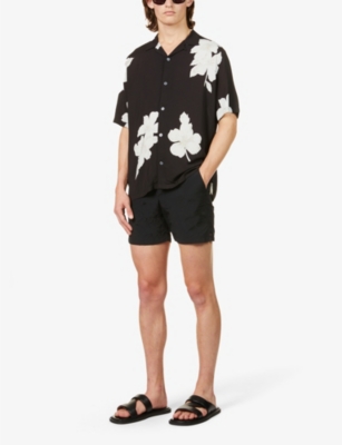 Orlebar Brown Bulldog Bonded-seams Swim Shorts In Black