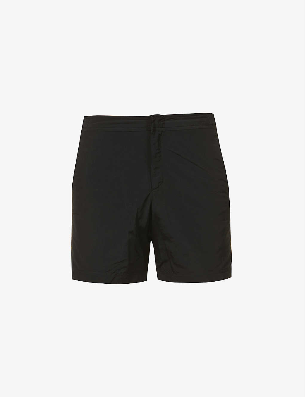 Shop Orlebar Brown Men's Black Bulldog Slim-fit Swim Shorts
