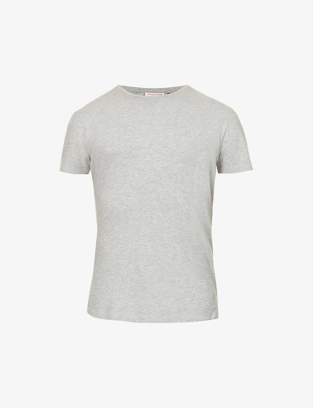 Orlebar Brown Sammy Marled Crewneck Cotton-jersey T-shirt In Grey