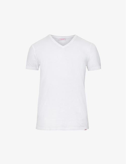 ORLEBAR BROWN: OB-V V-neck cotton-jersey T-shirt