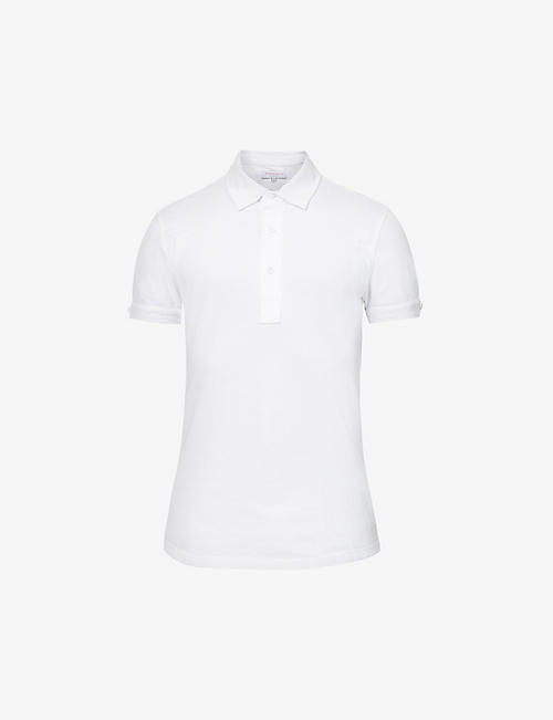 ORLEBAR BROWN: Sebastian short-sleeved cotton-piqué polo shirt