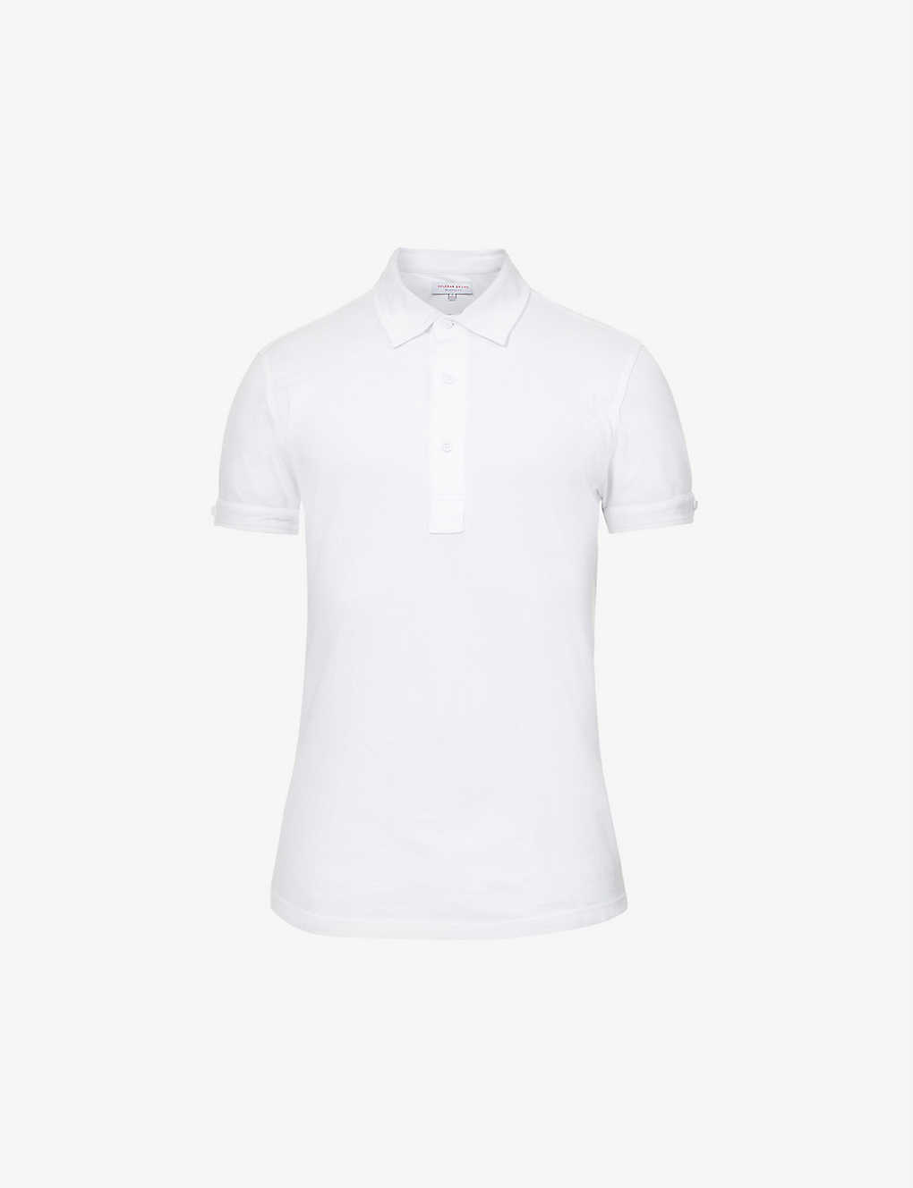Orlebar Brown Sebastian Short-sleeved Cotton-piqué Polo Shirt In White
