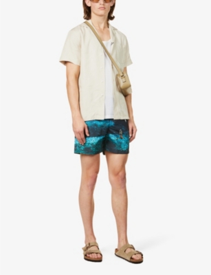 ORLEBAR BROWN: Bulldog Photo graphic-print slim-fit swim shorts