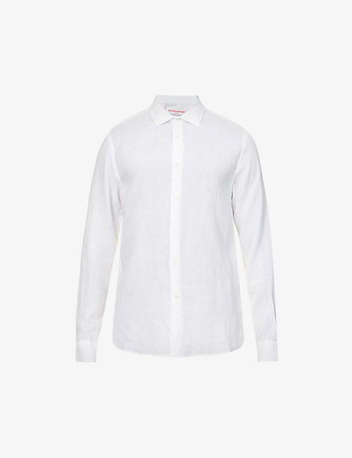 ORLEBAR BROWN: Giles regular-fit linen shirt