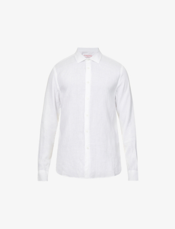 Giles regular-fit linen shirt