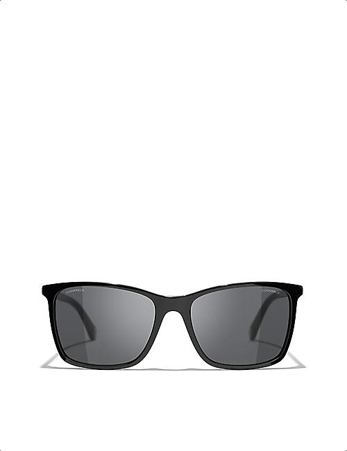 CHANEL CH5447 square-frame acetate sunglasses