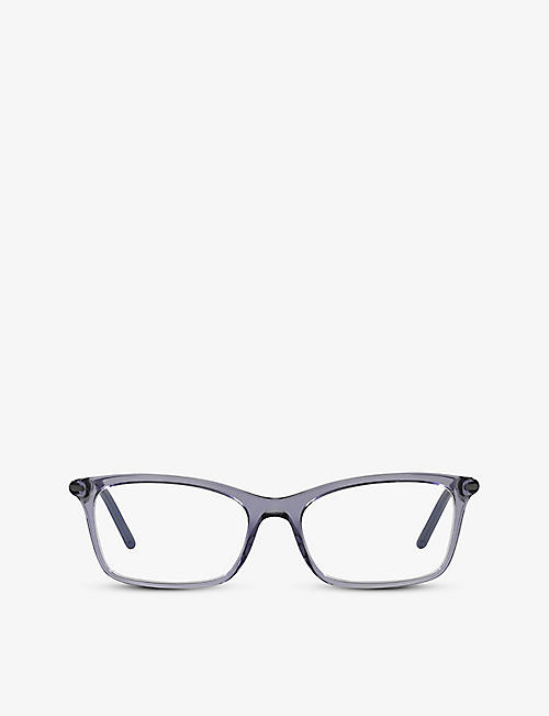 PRADA: PR 16WV 06M1O1 cat-eye acetate optical glasses