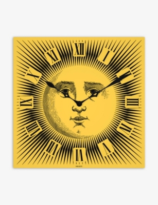 FORNASETTI: Sole glass wall clock 37cm