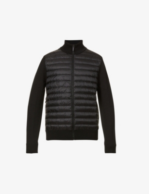 CANADA GOOSE High neck padded wool and shell down jacket Selfridges