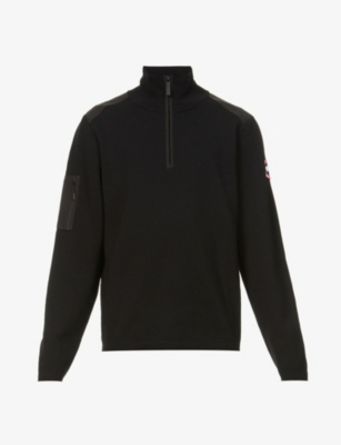 CANADA GOOSE: Stormont half-zip merino wool jumper