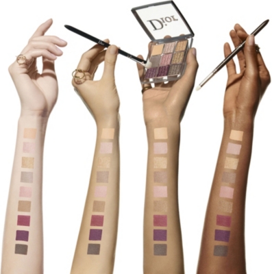 Dior Backstage Eye Palette Holiday 2021 - 005 Plum Neutrals - Swatches