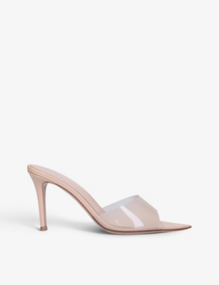 GIANVITO ROSSI - Elle leather and PVC mules | Selfridges.com