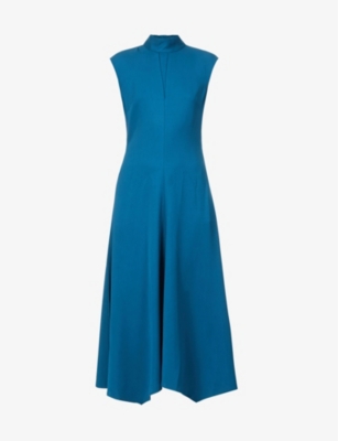 victoria beckham black midi dress Victoria Beckham Dolman Midi Dress In Black - 8