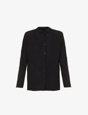 Seafolly Classic Cotton Beach Shirt In Black