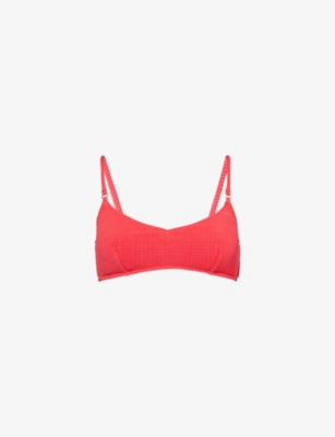 SEAFOLLY: Sea Dive textured bralette bikini top