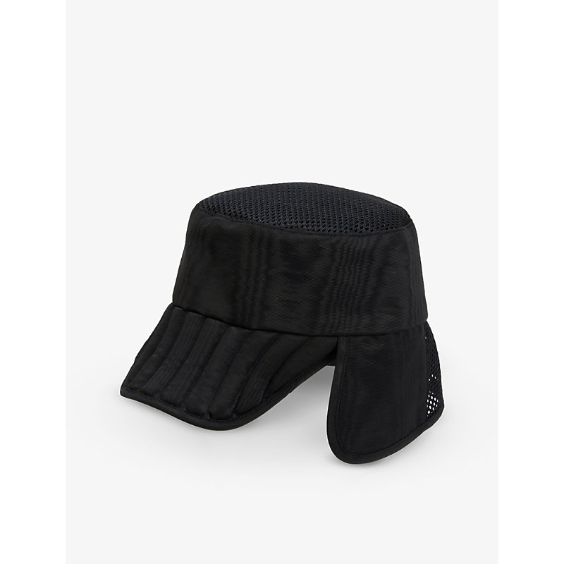 Nicomede X James Pink Studio Quilted Shell Fencing Cap In Black