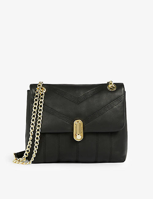 TED BAKER: Ayalina quilted leather cross-body bag