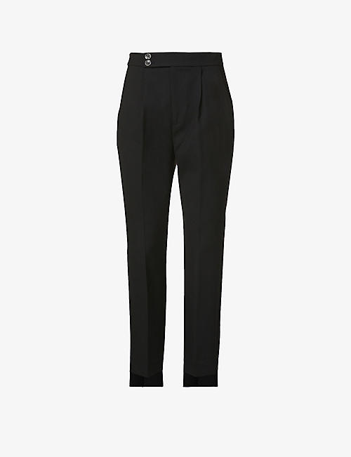 TED BAKER: Popieyt tapered mid-rise woven trousers