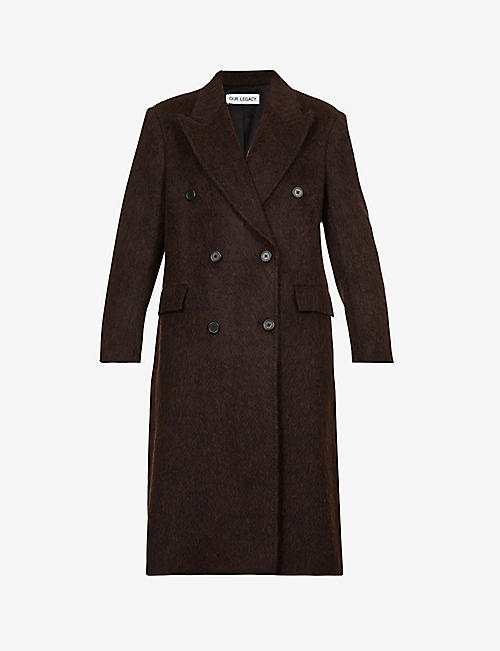OUR LEGACY: DB Buta double-breasted wool-blend coat