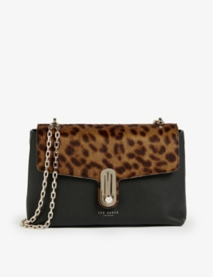 Ted baker leopard store print purse