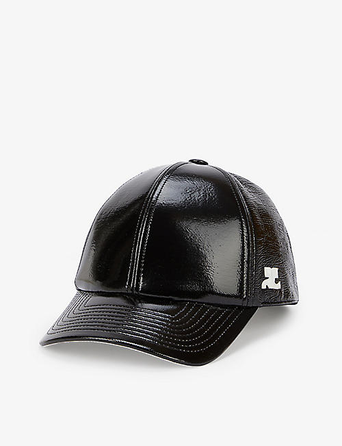 COURREGES: Brand-embroidered cotton-blend vinyl baseball cap