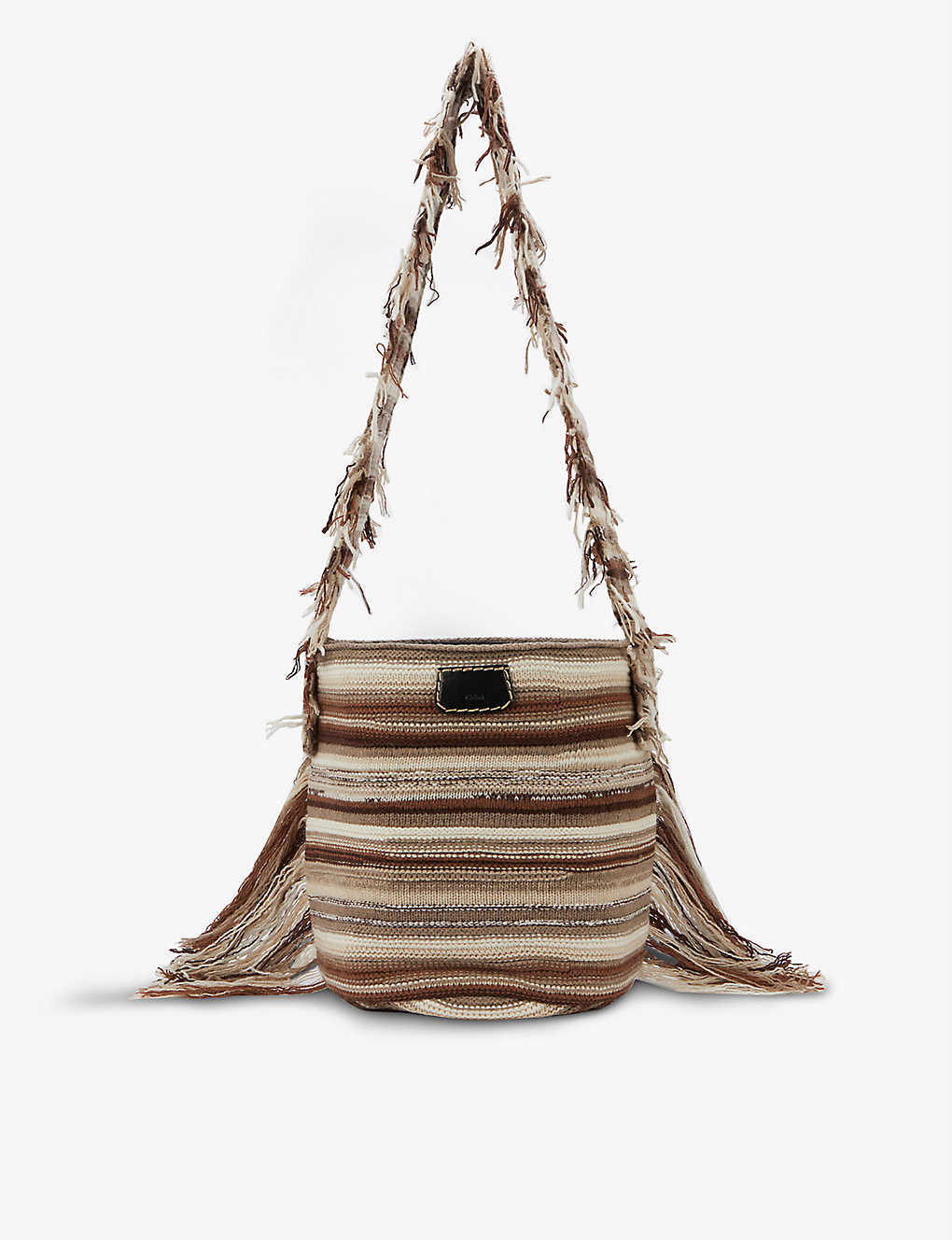 Jorge recycled-cashmere and leather bucket bag(9429012)