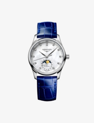 Longines Master Collection Watch, 34mm In Blue