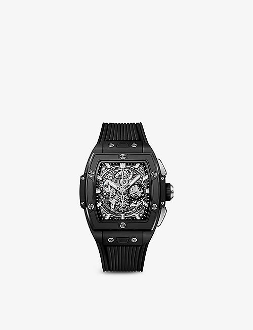 HUBLOT: 642.CI.0170.RX Spirit of Big Bang ceramic and rubber automatic watch